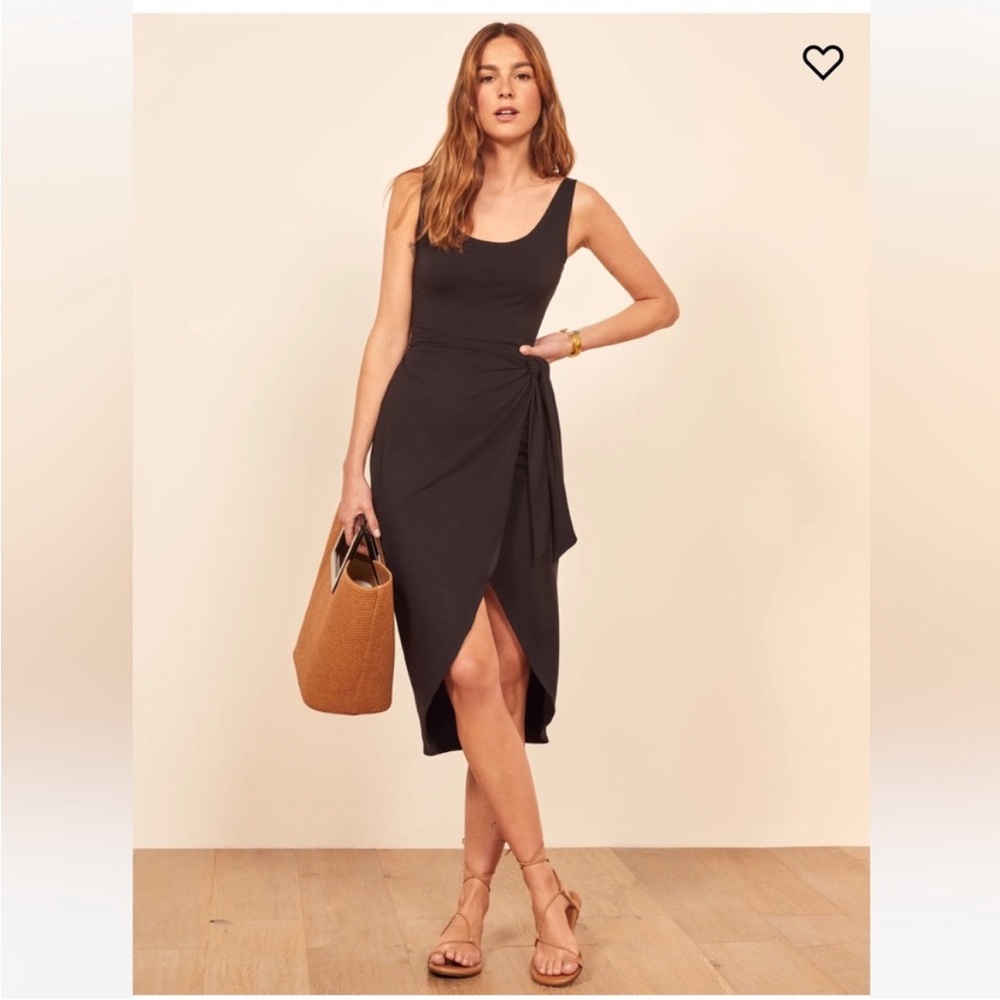 Reformation Kaila Knit Dress- black